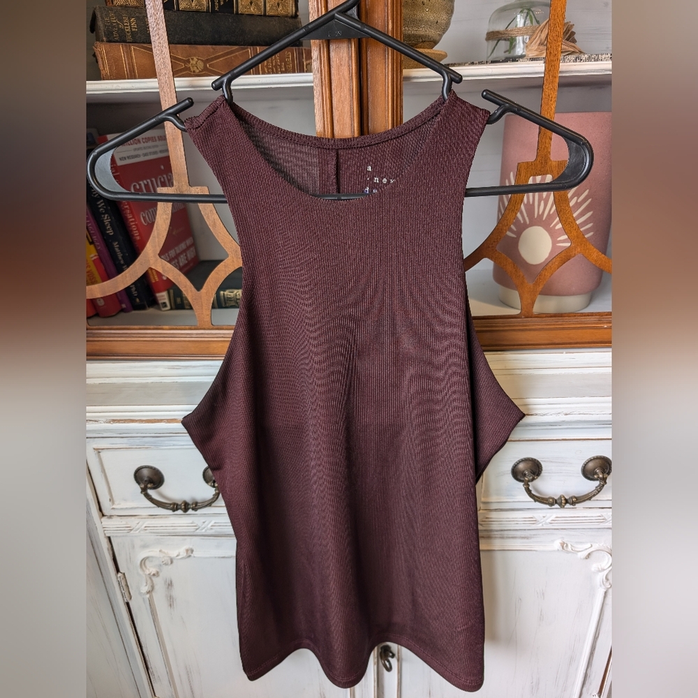 A New Day Ribbed Tank Top-Small